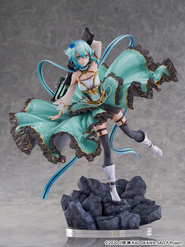 Sword Art Online - Sinon - Shibuya Scramble Figure - 1/7 - Crystal Dress Ver. (CyberZ, eStream)ㅤ – CyberZ as ManufacturereStream as Distributor – ActionFigure Brasil