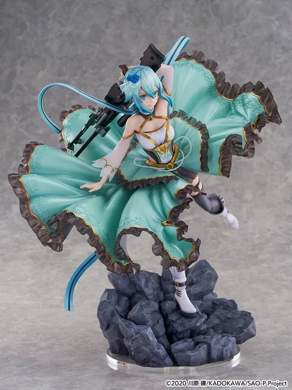 Sword Art Online - Sinon - Shibuya Scramble Figure - 1/7 - Crystal Dress Ver. (CyberZ, eStream)ㅤ – CyberZ as ManufacturereStream as Distributor – ActionFigure Brasil