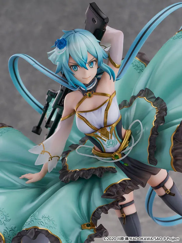 Sword Art Online - Sinon - Shibuya Scramble Figure - 1/7 - Crystal Dress Ver. (CyberZ, eStream)ㅤ – CyberZ as ManufacturereStream as Distributor – ActionFigure Brasil