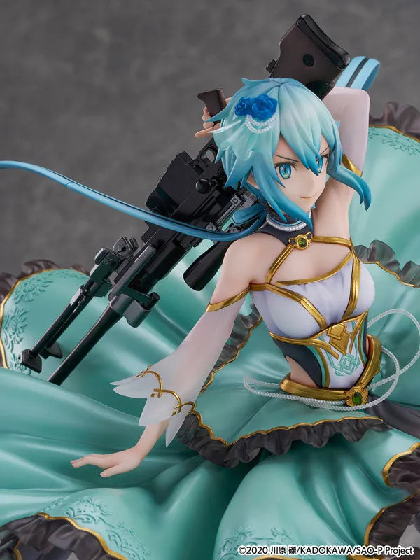 Sword Art Online - Sinon - Shibuya Scramble Figure - 1/7 - Crystal Dress Ver. (CyberZ, eStream)ㅤ – CyberZ as ManufacturereStream as Distributor – ActionFigure Brasil