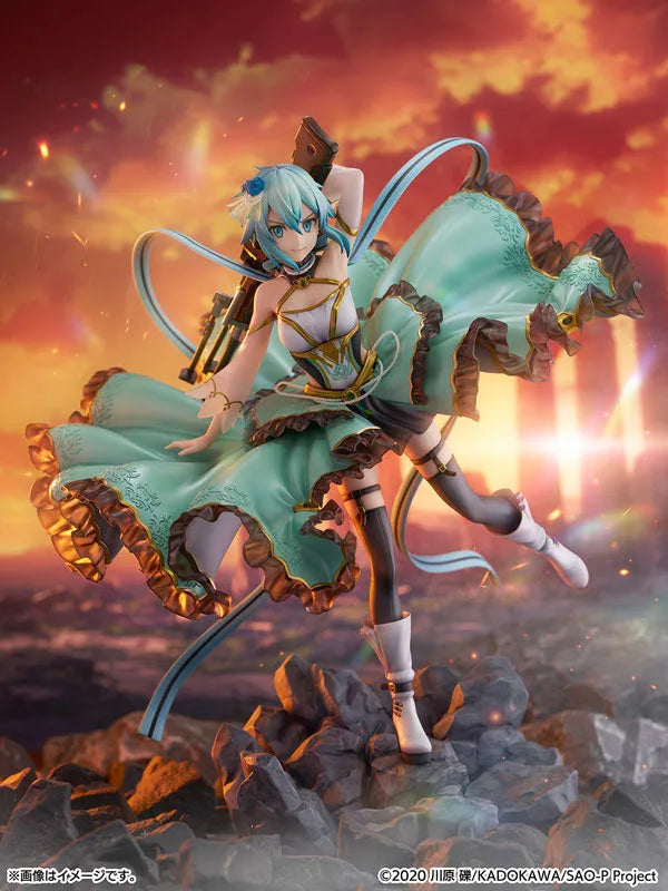 Sword Art Online - Sinon - Shibuya Scramble Figure - 1/7 - Crystal Dress Ver. (CyberZ, eStream)ㅤ – CyberZ as ManufacturereStream as Distributor – ActionFigure Brasil