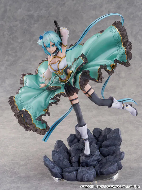 Sword Art Online - Sinon - Shibuya Scramble Figure - 1/7 - Crystal Dress Ver. (CyberZ, eStream)ㅤ – CyberZ as ManufacturereStream as Distributor – ActionFigure Brasil