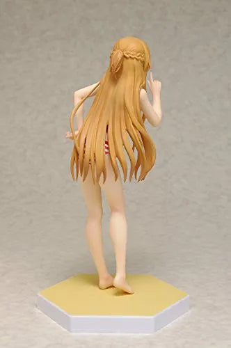 Sword Art Online - Yuuki Asuna - Beach Queens - 1/10 - Swimsuit ver. (Wave)ㅤ – Wave – ActionFigure Brasil — com base expositora