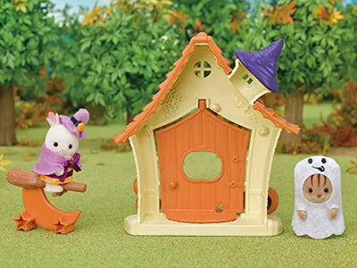 Sylvanian Families - Chocolate Usagi-chan - DokiDoki Halloween House Set (Epoch)ㅤ – Epoch As Manufacturer – ActionFigure Brasil — com base expositora