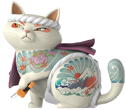 SyndiCats Nyakuza (Ukiyo-E Edition) - LIMITED EDITION – Mighty Jaxx – ActionFigure Brasil