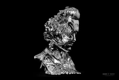 T-1000 Art Mask (Liquid Metal) - LIMITED EDITION: 1000 – PureArts – ActionFigure Brasil — close