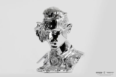 T-1000 Art Mask (Liquid Metal) - LIMITED EDITION: 1000 – PureArts – ActionFigure Brasil — com base expositora