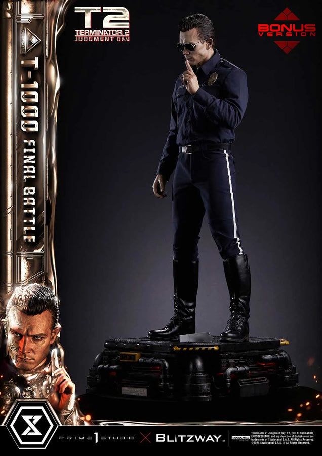 T-1000 (Deluxe Bonus Version) Terminator 2: Judgment Day – Prime1Studio – ActionFigure Brasil