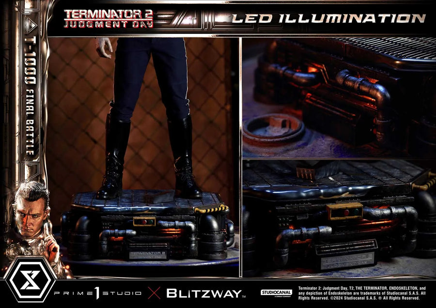 T-1000 (Deluxe Bonus Version) Terminator 2: Judgment Day – Prime1Studio – ActionFigure Brasil