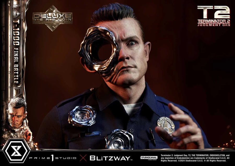 T-1000 (Deluxe Version) Terminator 2: Judgment Day – Prime1Studio – ActionFigure Brasil
