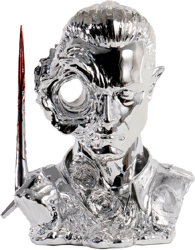 T-1000 (Liquid Metal) Deluxe Art Mask - LIMITED EDITION: 1000 (Deluxe Version) – PureArts – ActionFigure Brasil — iluminação de estúdio