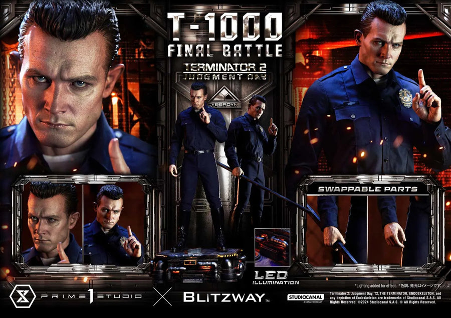 T-1000 (Regular Version) Terminator 2: Judgment Day – Prime1Studio – ActionFigure Brasil