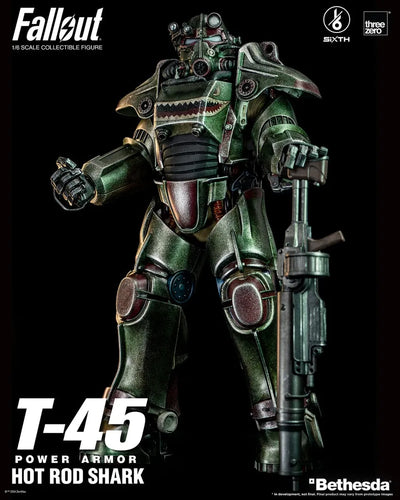 T-45 Hot Rod Shark Power Armor – Threezero – ActionFigure Brasil