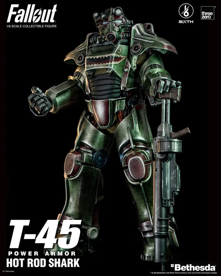 T-45 Hot Rod Shark Power Armor – Threezero – ActionFigure Brasil