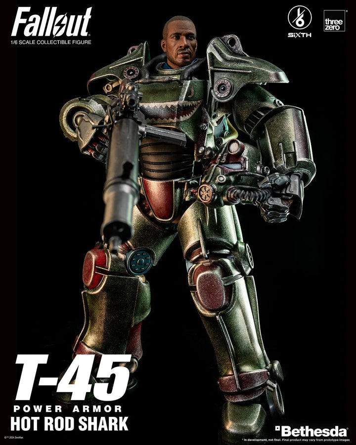 T-45 Hot Rod Shark Power Armor – Threezero – ActionFigure Brasil