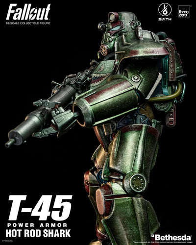 T-45 Hot Rod Shark Power Armor – Threezero – ActionFigure Brasil — iluminação de estúdio