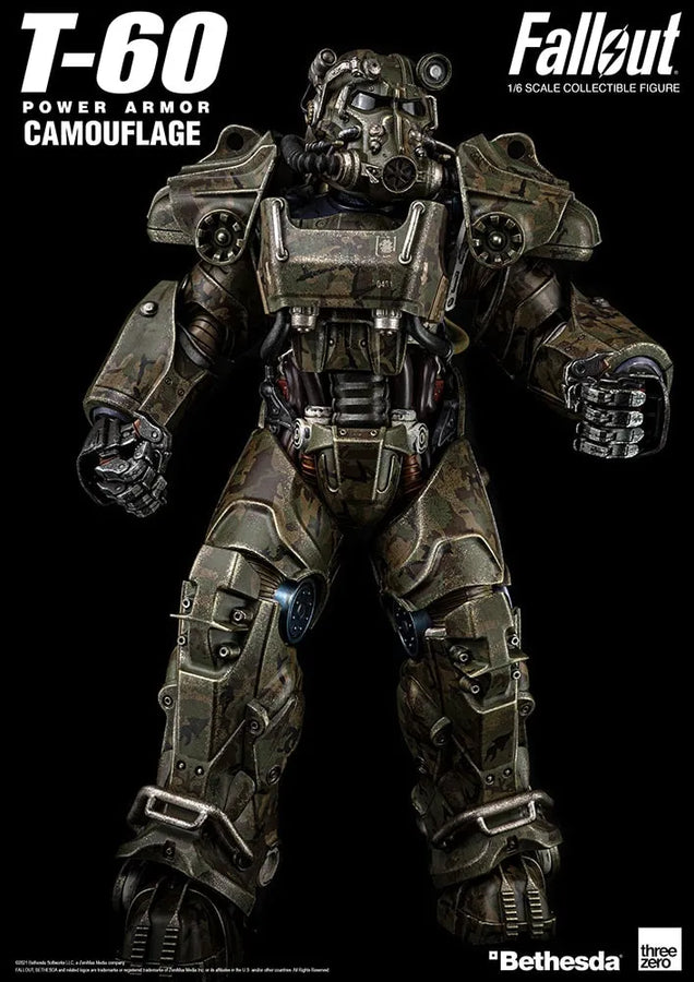 T-60 Camouflage Power Armor – Threezero – ActionFigure Brasil