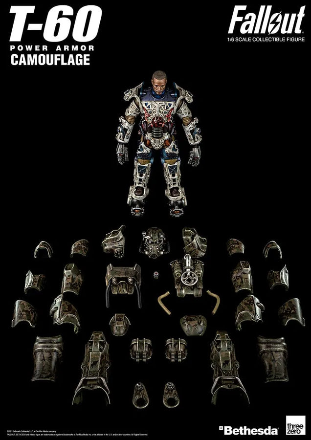 T-60 Camouflage Power Armor – Threezero – ActionFigure Brasil