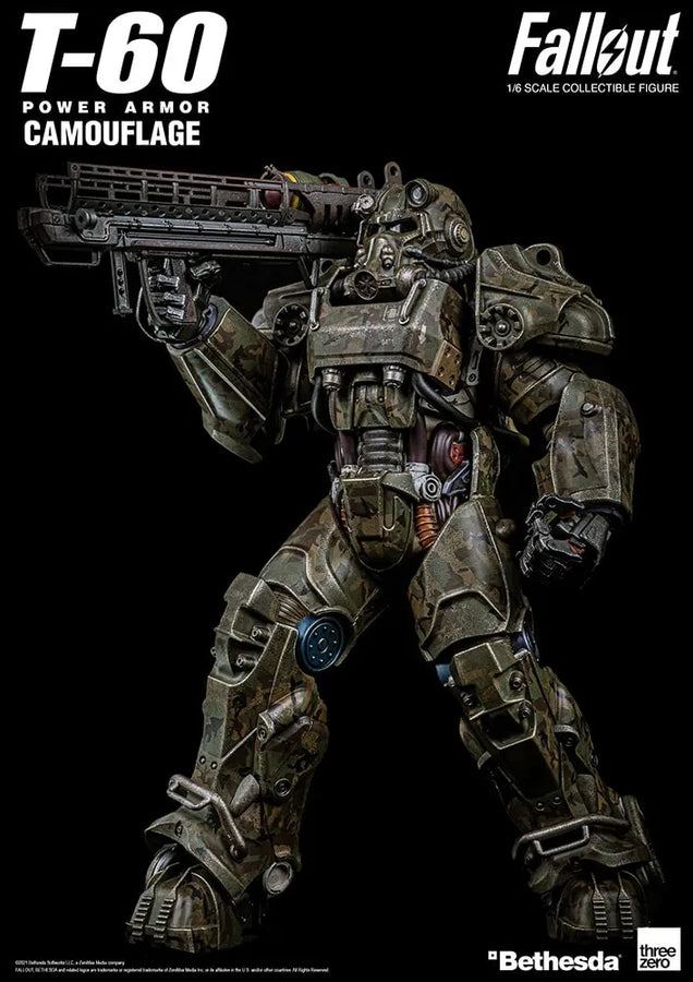 T-60 Camouflage Power Armor – Threezero – ActionFigure Brasil