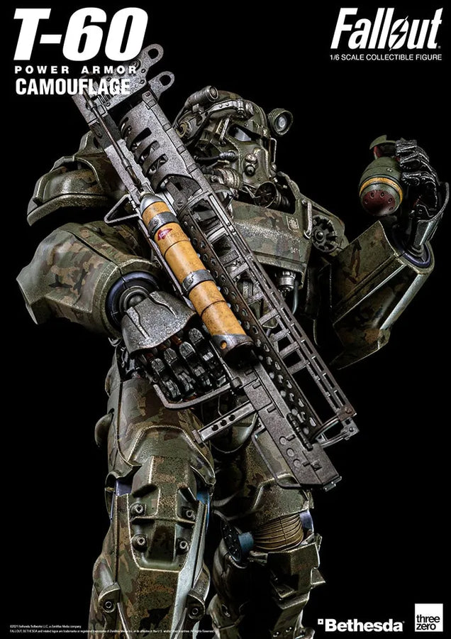 T-60 Camouflage Power Armor – Threezero – ActionFigure Brasil