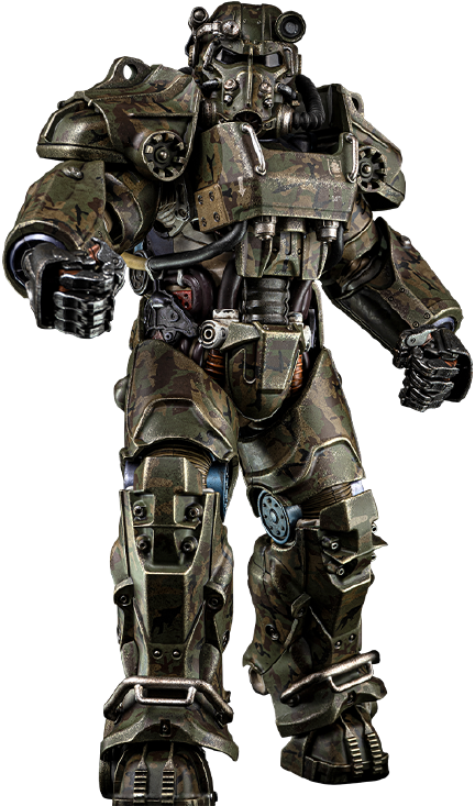 T-60 Camouflage Power Armor – Threezero – ActionFigure Brasil