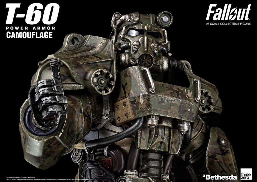 T-60 Camouflage Power Armor – Threezero – ActionFigure Brasil
