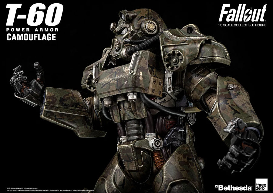 T-60 Camouflage Power Armor – Threezero – ActionFigure Brasil