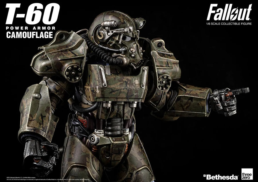 T-60 Camouflage Power Armor – Threezero – ActionFigure Brasil