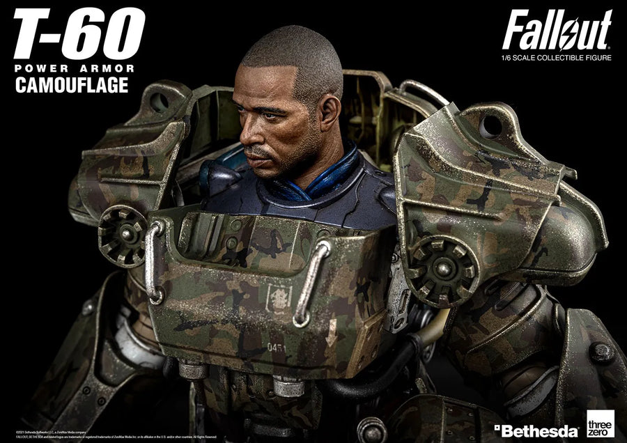 T-60 Camouflage Power Armor – Threezero – ActionFigure Brasil
