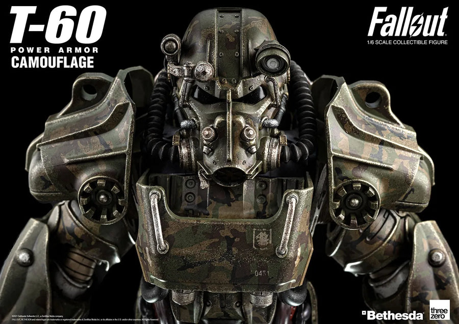T-60 Camouflage Power Armor – Threezero – ActionFigure Brasil