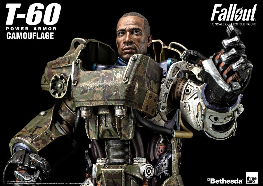 T-60 Camouflage Power Armor – Threezero – ActionFigure Brasil
