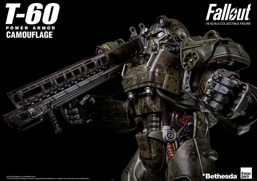 T-60 Camouflage Power Armor – Threezero – ActionFigure Brasil