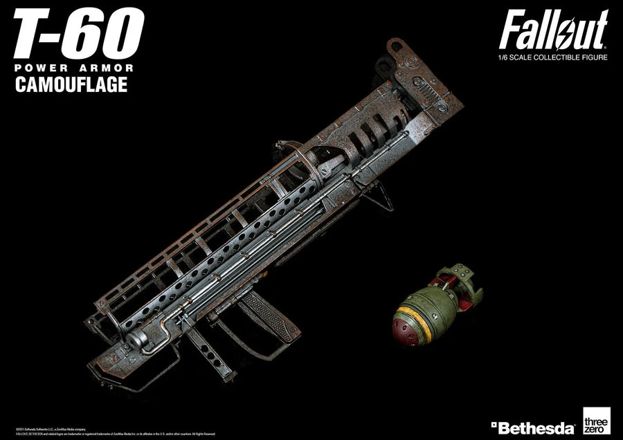 T-60 Camouflage Power Armor – Threezero – ActionFigure Brasil