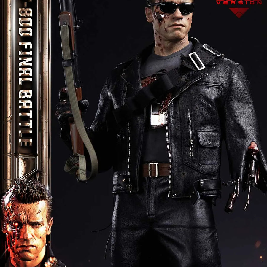T-800 (Deluxe Bonus Version) Terminator 2: Judgment Day – Prime1Studio – ActionFigure Brasil