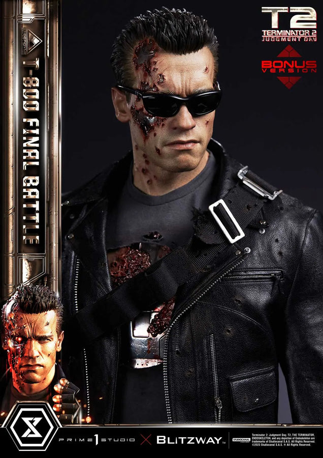 T-800 (Deluxe Bonus Version) Terminator 2: Judgment Day – Prime1Studio – ActionFigure Brasil