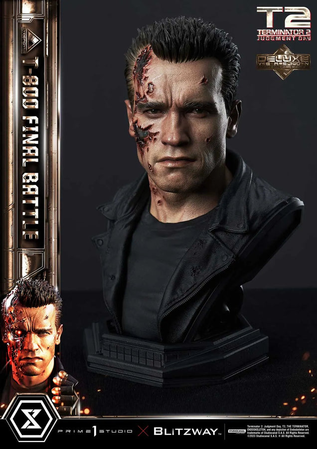 T-800 (Deluxe Bonus Version) Terminator 2: Judgment Day – Prime1Studio – ActionFigure Brasil