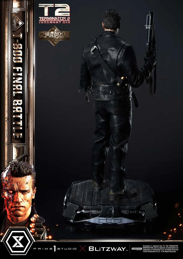 T-800 (Deluxe Bonus Version) Terminator 2: Judgment Day – Prime1Studio – ActionFigure Brasil