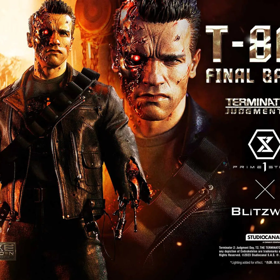 T-800 (Deluxe Version) Terminator 2: Judgment Day – Prime1Studio – ActionFigure Brasil
