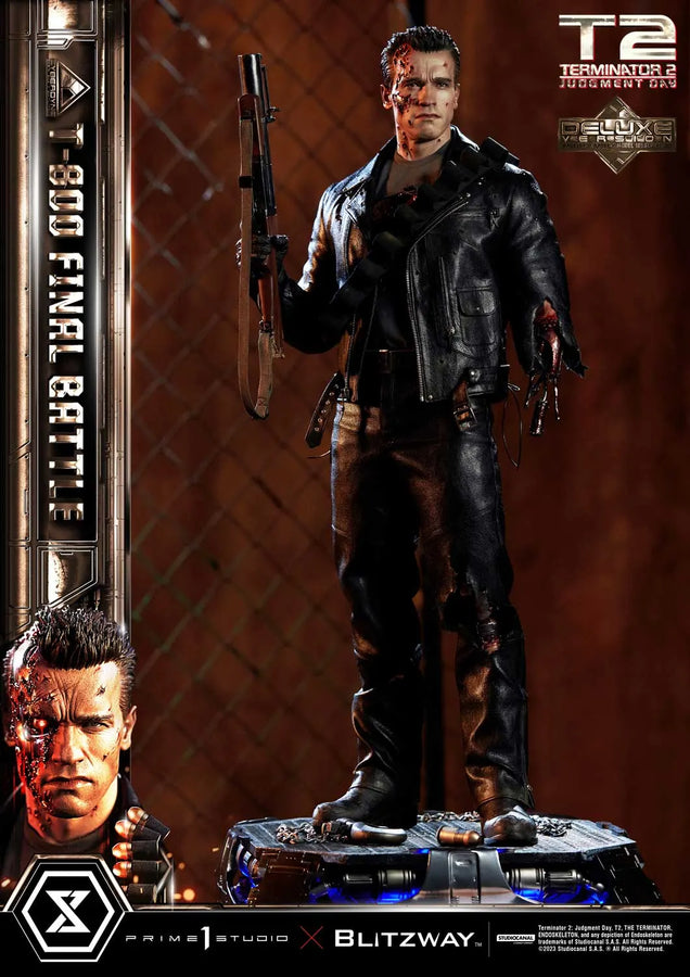 T-800 (Deluxe Version) Terminator 2: Judgment Day – Prime1Studio – ActionFigure Brasil