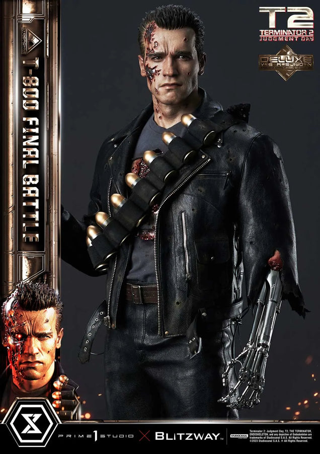 T-800 (Deluxe Version) Terminator 2: Judgment Day – Prime1Studio – ActionFigure Brasil