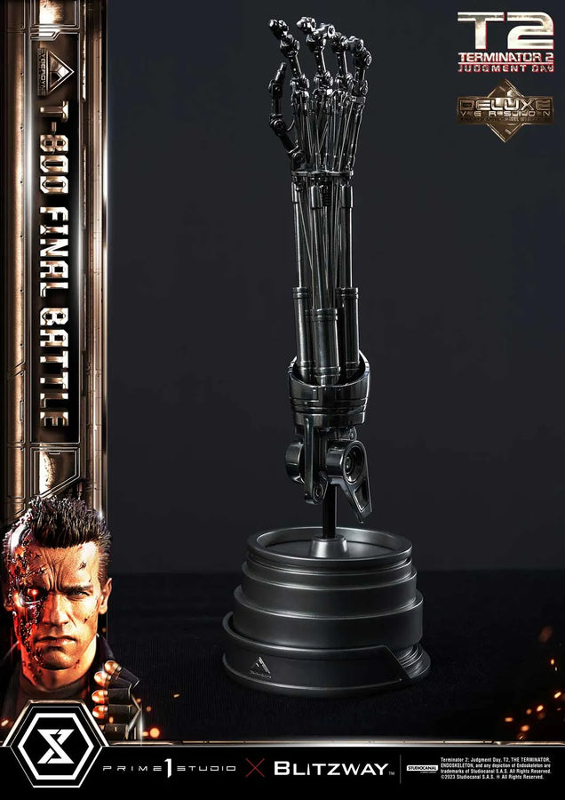 T-800 (Deluxe Version) Terminator 2: Judgment Day – Prime1Studio – ActionFigure Brasil