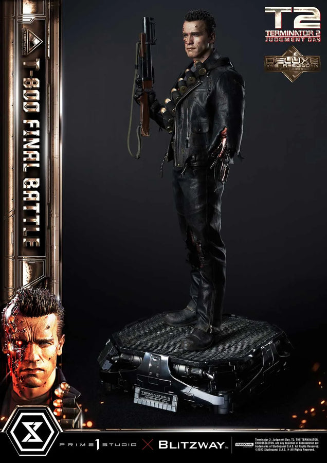T-800 (Deluxe Version) Terminator 2: Judgment Day – Prime1Studio – ActionFigure Brasil