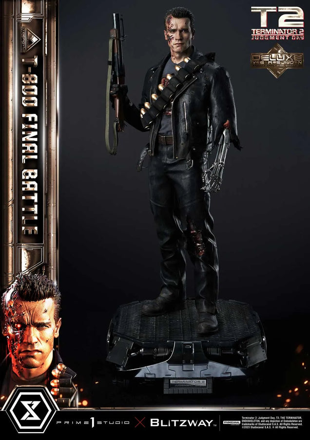 T-800 (Deluxe Version) Terminator 2: Judgment Day – Prime1Studio – ActionFigure Brasil