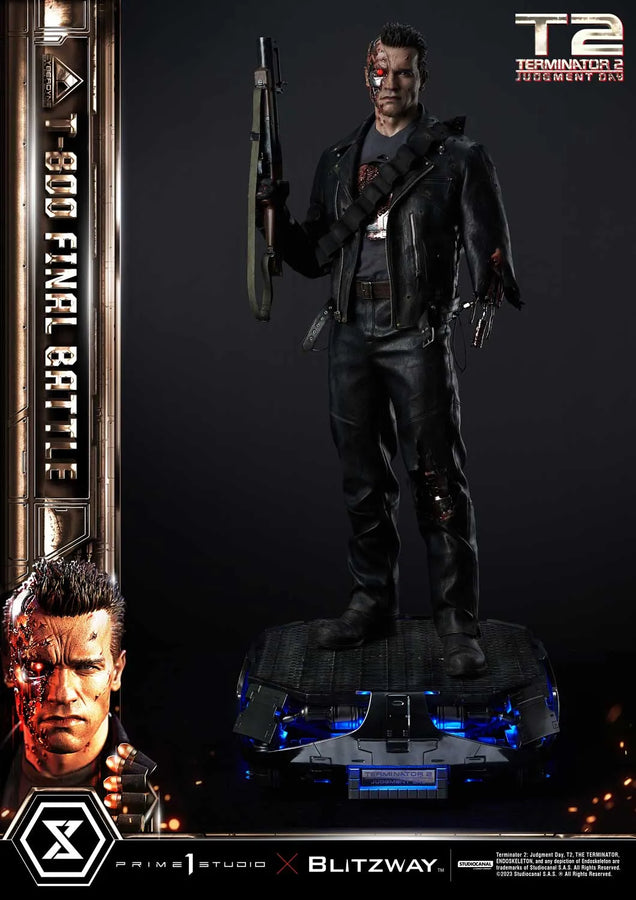 T-800 (Deluxe Version) Terminator 2: Judgment Day – Prime1Studio – ActionFigure Brasil