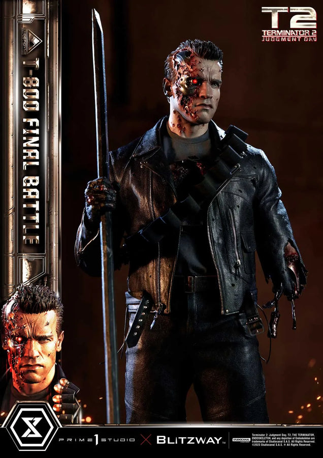 T-800 (Deluxe Version) Terminator 2: Judgment Day – Prime1Studio – ActionFigure Brasil