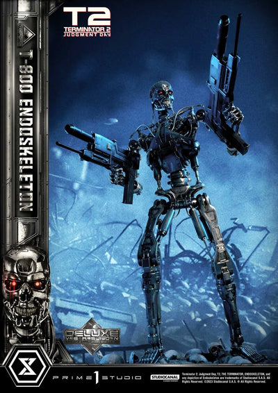 T-800 Endoskeleton (Deluxe Bonus Version) - LIMITED EDITION: 200 (Deluxe Bonus Version) – Prime 1 Studio – ActionFigure Brasil — close