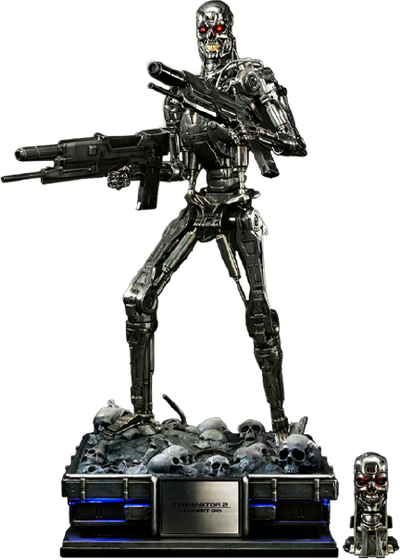 T-800 Endoskeleton (Deluxe Bonus Version) - LIMITED EDITION: 200 (Deluxe Bonus Version) – Prime 1 Studio – ActionFigure Brasil — ângulo diferente