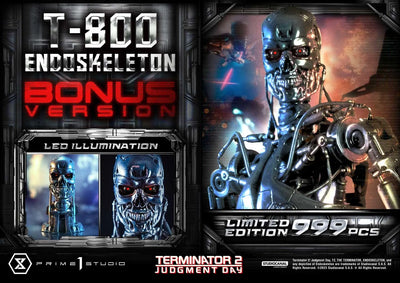 T-800 Endoskeleton (Deluxe Bonus Version) - LIMITED EDITION: 200 (Deluxe Bonus Version) – Prime 1 Studio – ActionFigure Brasil — acessórios