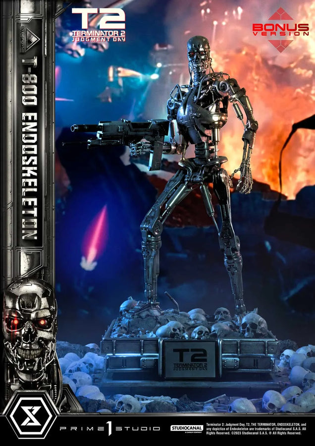 T-800 Endoskeleton (Deluxe Bonus Version) Terminator 2: Judgment Day – Prime1Studio – ActionFigure Brasil