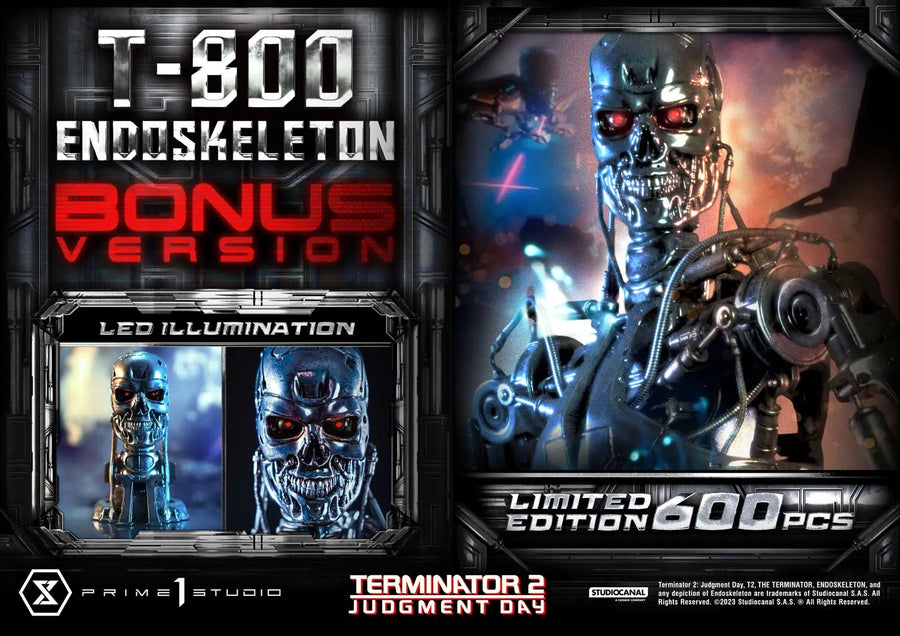 T-800 Endoskeleton (Deluxe Bonus Version) Terminator 2: Judgment Day – Prime1Studio – ActionFigure Brasil